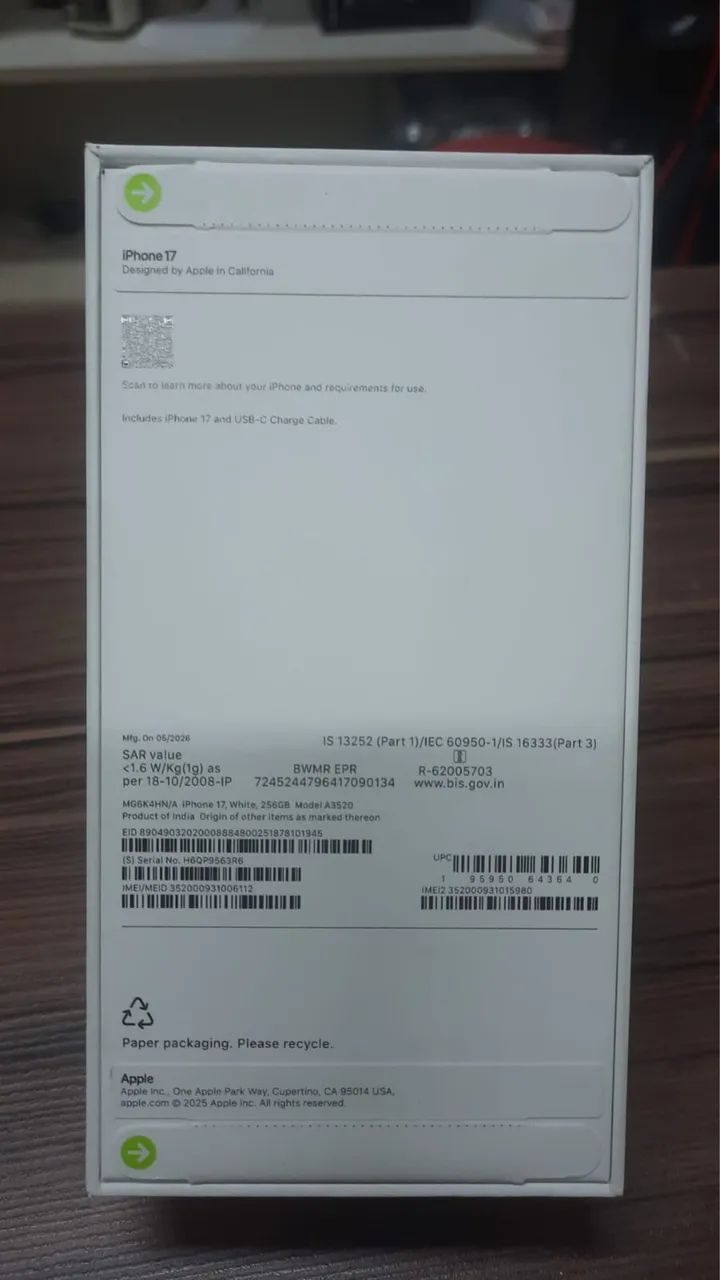 Iphone 17 , 256gb , 100% lacrado - Foto 2