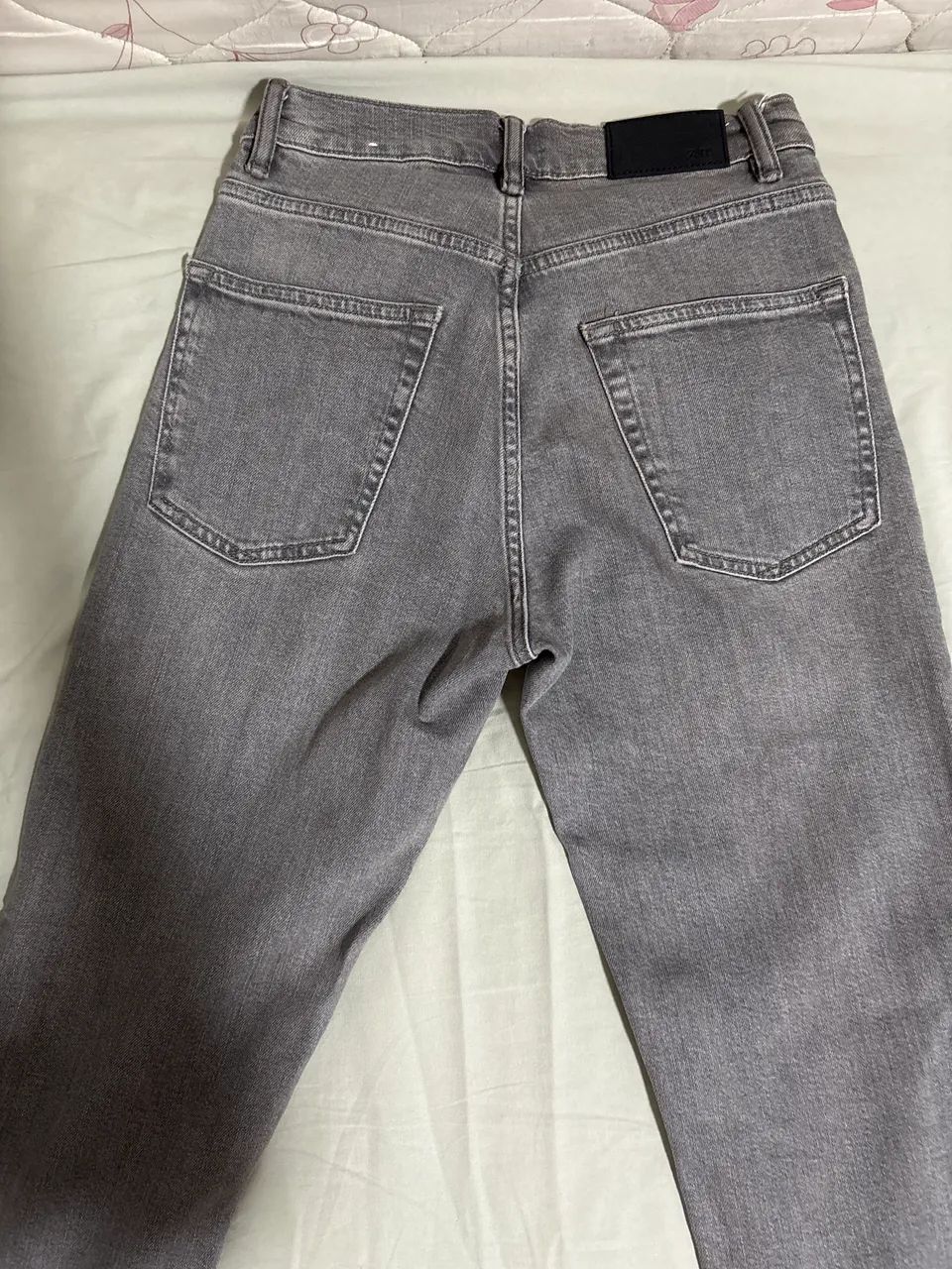 Calça Jeans Zara slim cinza - Foto 3