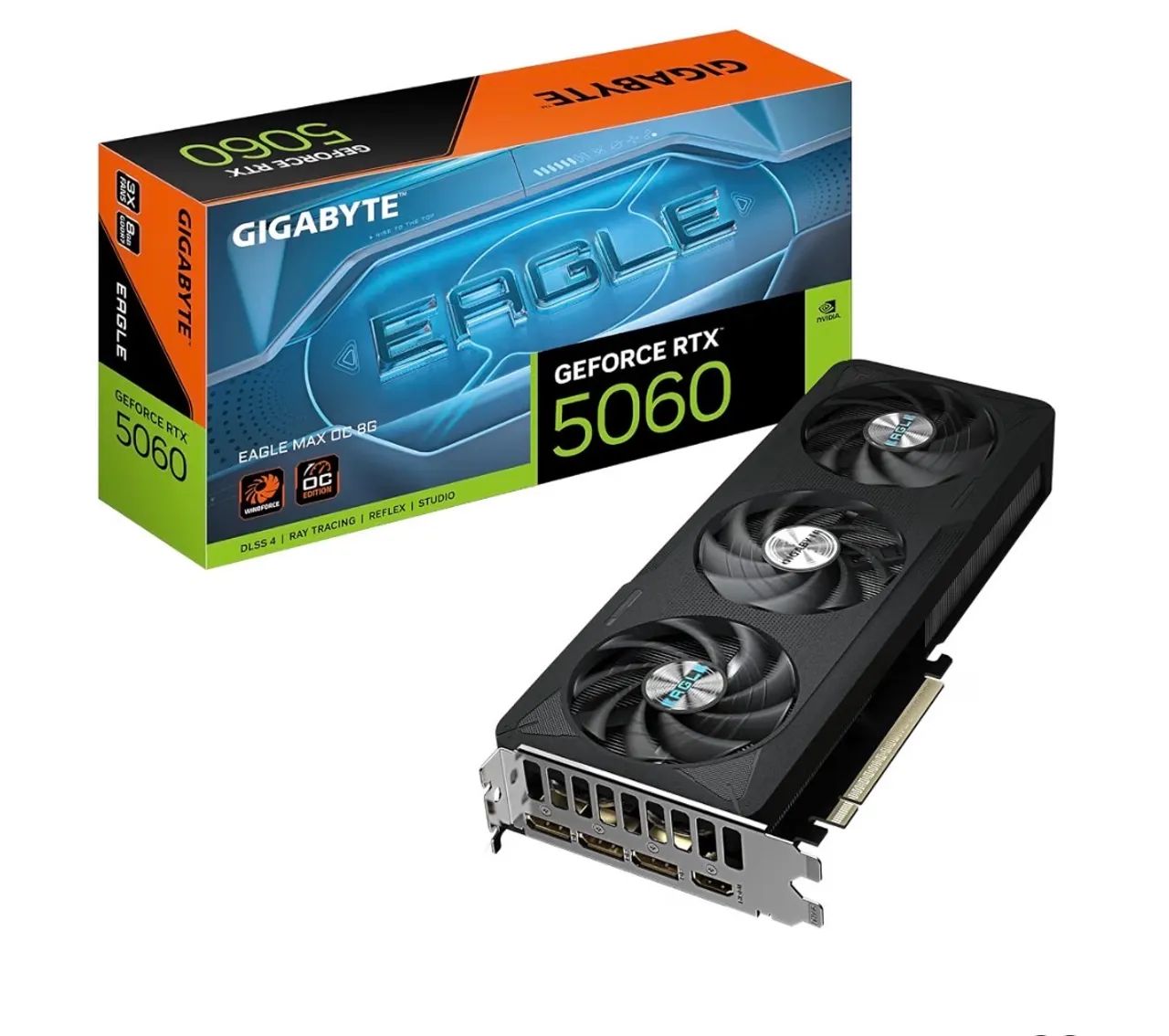 Gigabyte RTX 5060 Eagle Max OC Placa de Vídeo 8GB GDDR7 - LACRADA