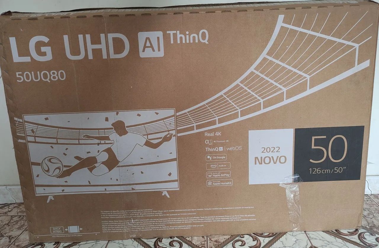 TV LG NOVA COM DISPLAY QUEBRADO (PARA RETIRADA DE PEÇAS)