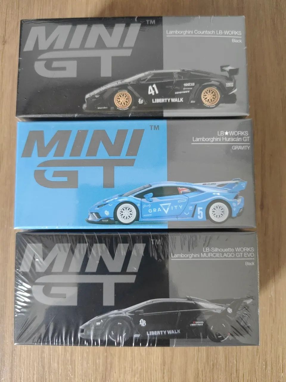 Mini GT 03 Lamborghinis LBWK, New and Sealed