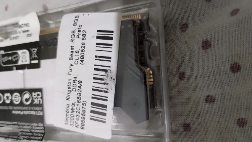 Memoria RAM Kingston Fury Beast 2X 8GB DDR4 3200mhz RGB - Foto 2