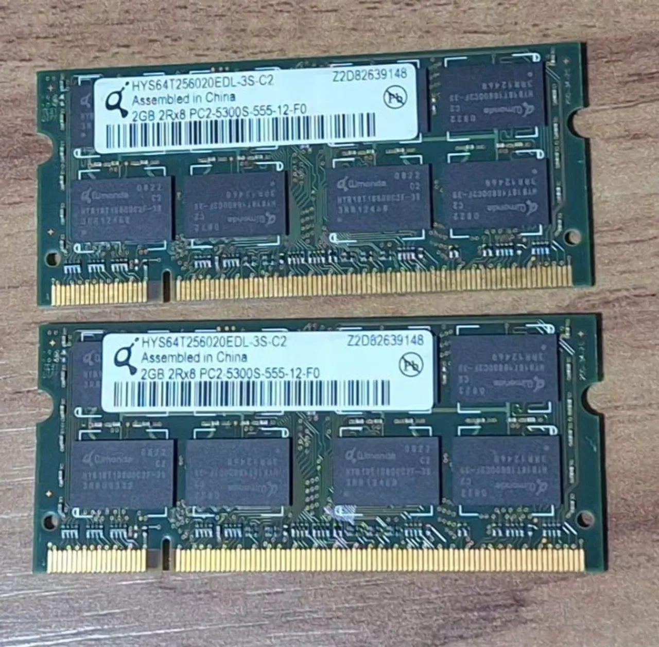 Memória Ram notebook HP DDR2 ( 2 pente de 2 gigas ) - Foto 2