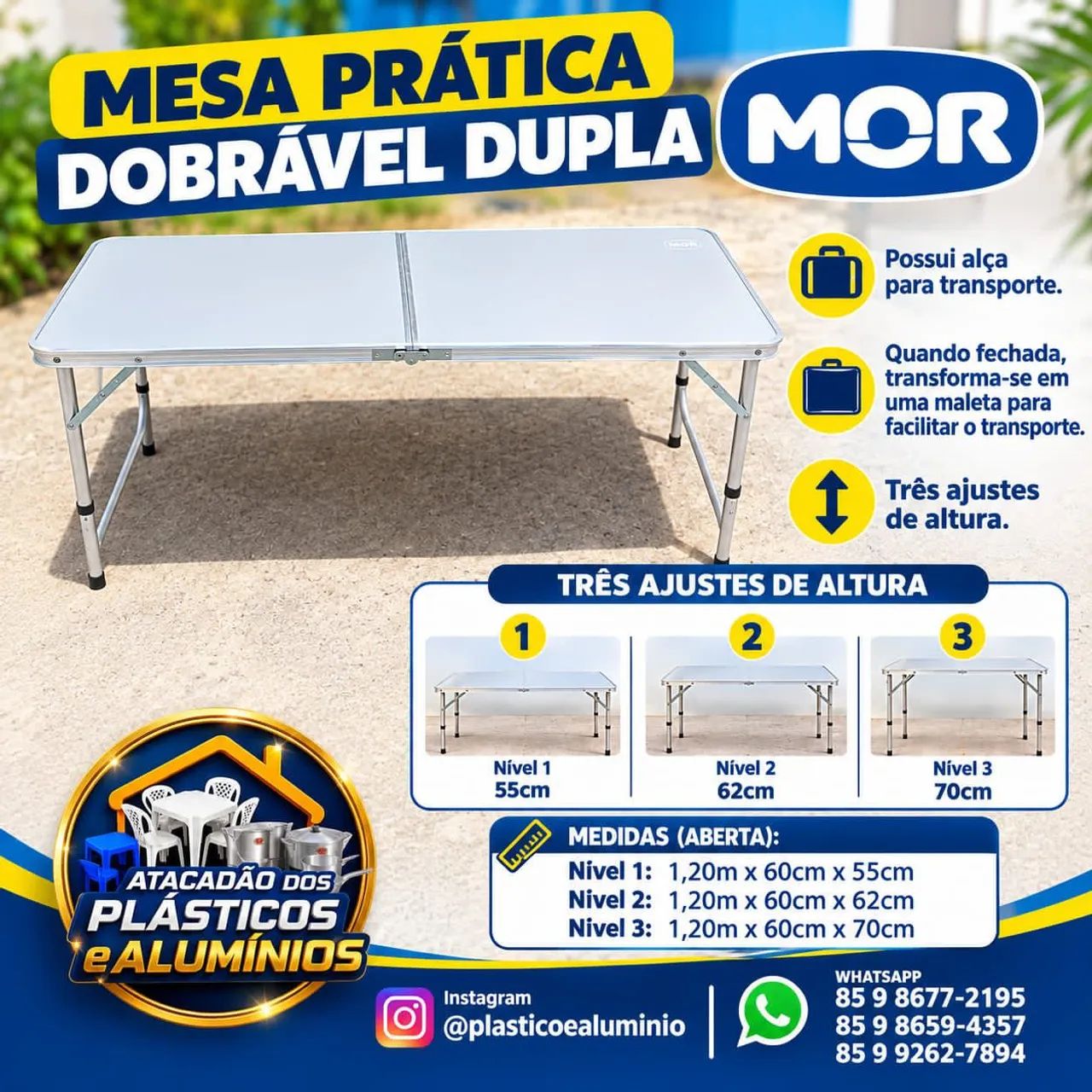 Mesa dobrável 