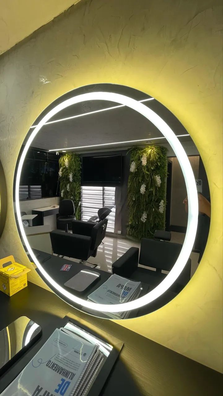 Espelho redondo 120 cm com LED