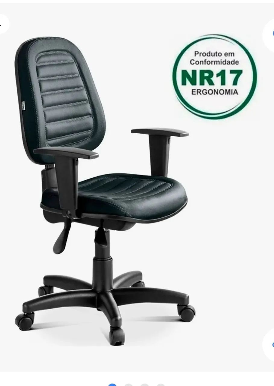 Cadeira Diretor Giratória Ergonomica Nova NR17