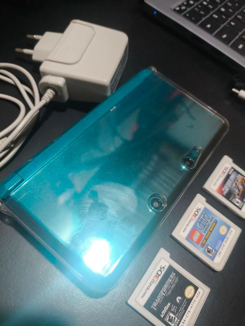 Nintendo 3DS Desbloqueado + sd 128gb + 3 jogos - Foto 2