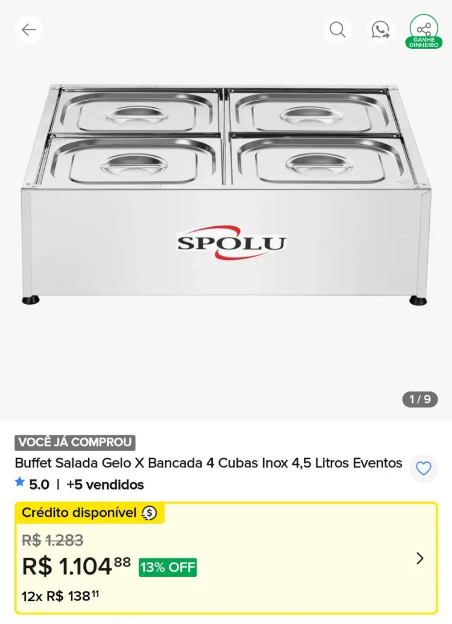 BUFFET FRIO PARA SALADAS - Foto 2