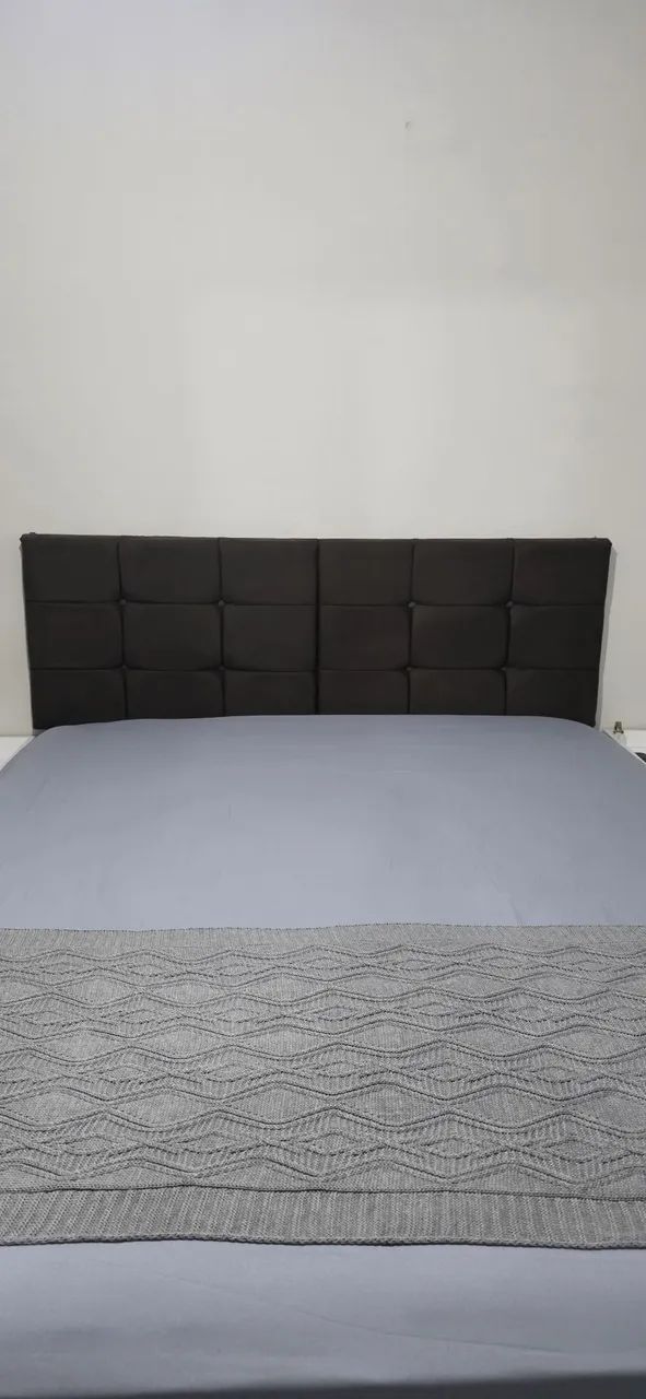 Cabeceira Estofada Cama Box Queen - Foto 3