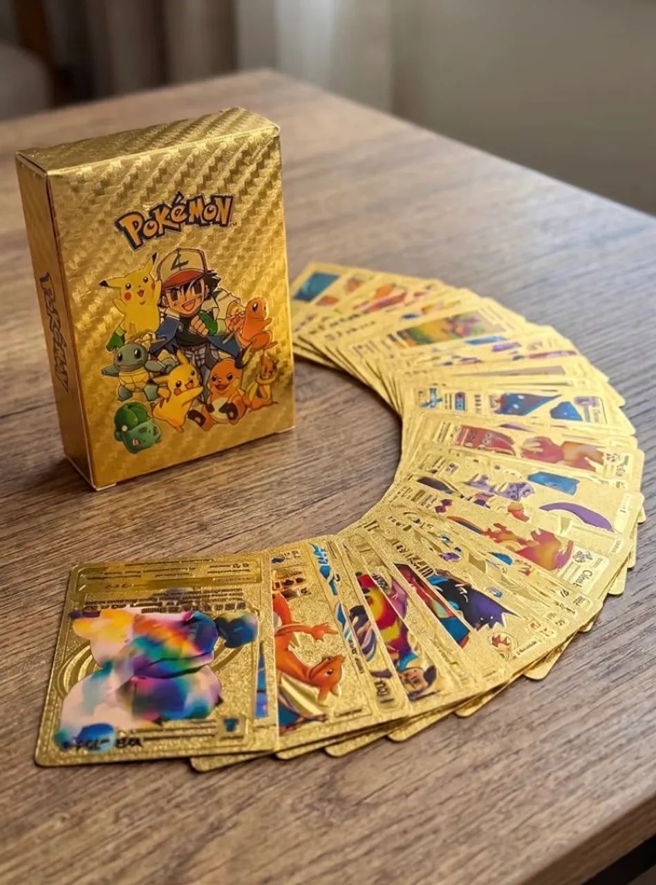 Cards Pokémon dourada