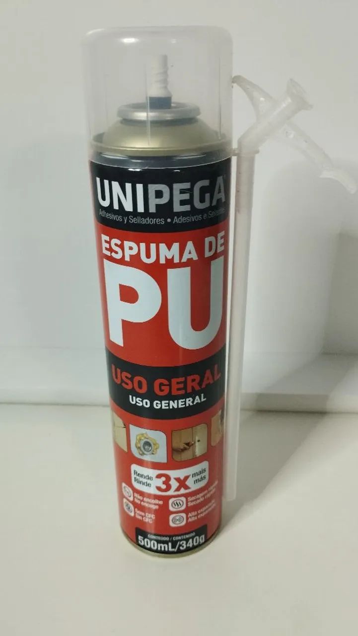 Espuma de Poliuretano Uso Geral Unipega 500ML R$:30 REAIS 