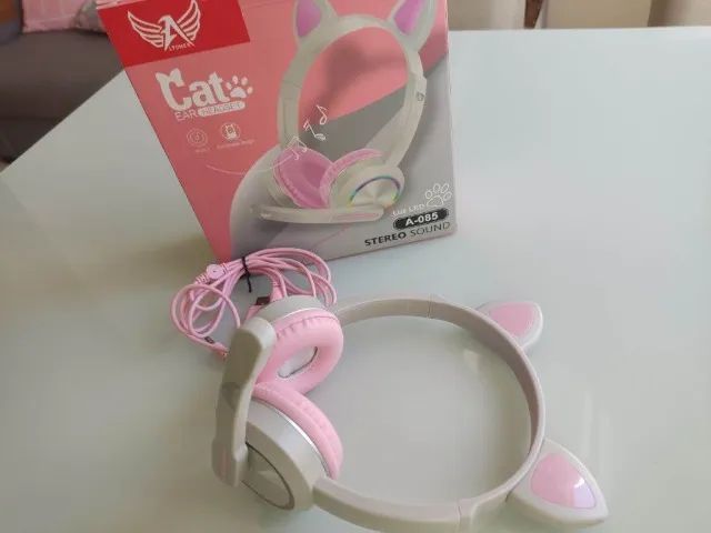 Fone Ouvido Altomex Cat Luz Led + Faço entrega