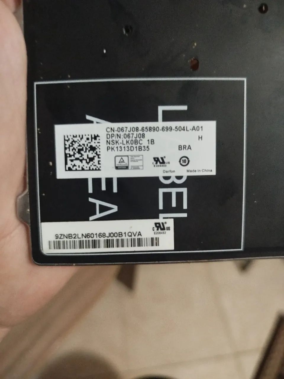 Teclado notebook Dell Latitude E5470 Original - com moldura - Foto 3