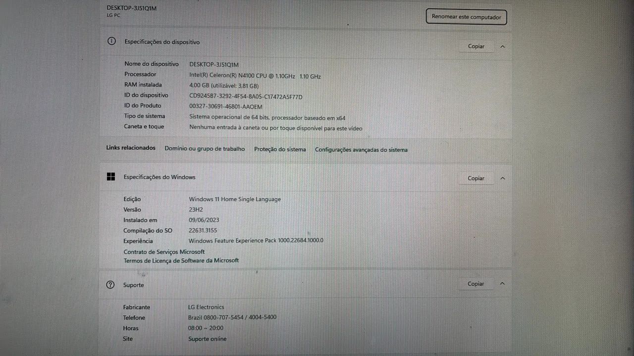 Computador LG ALL-IN-ONE 22V280 - Foto 4