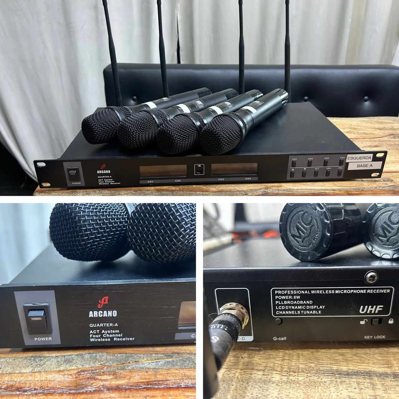 Sistema de Microfones Sem Fio Arcano Quarter-A (ACT System Four Channel Wireless Receiver)