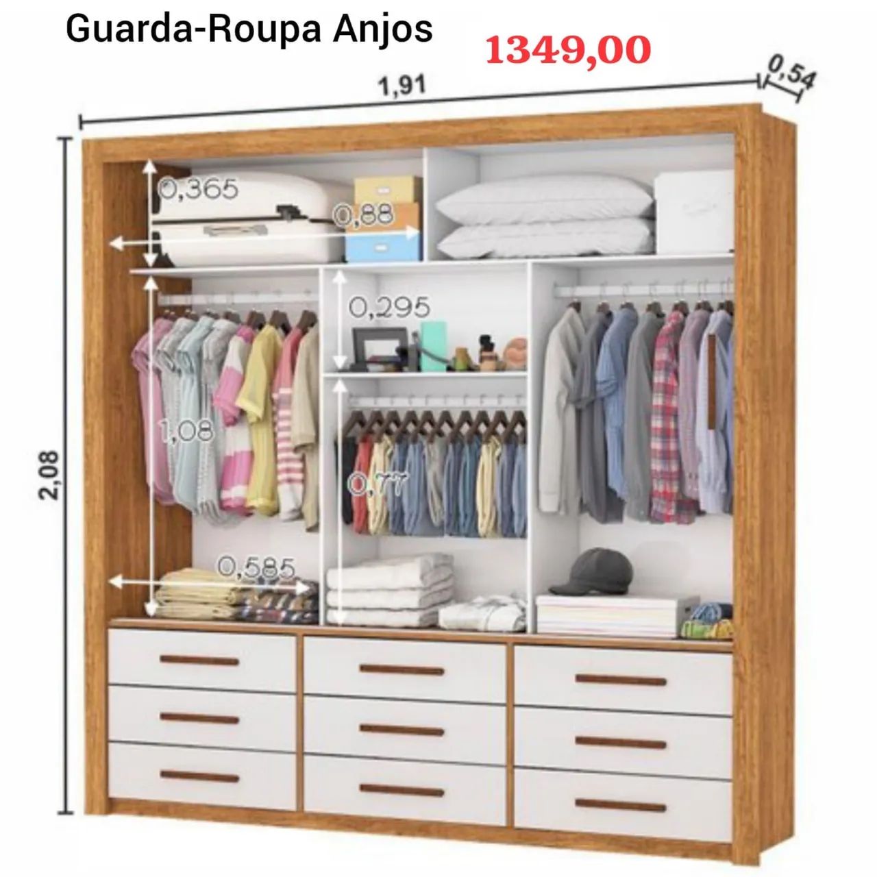 Guarda roupa oferta  - Foto 3