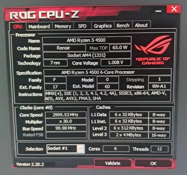 AMD Ryzen 5 4500 - Foto 3