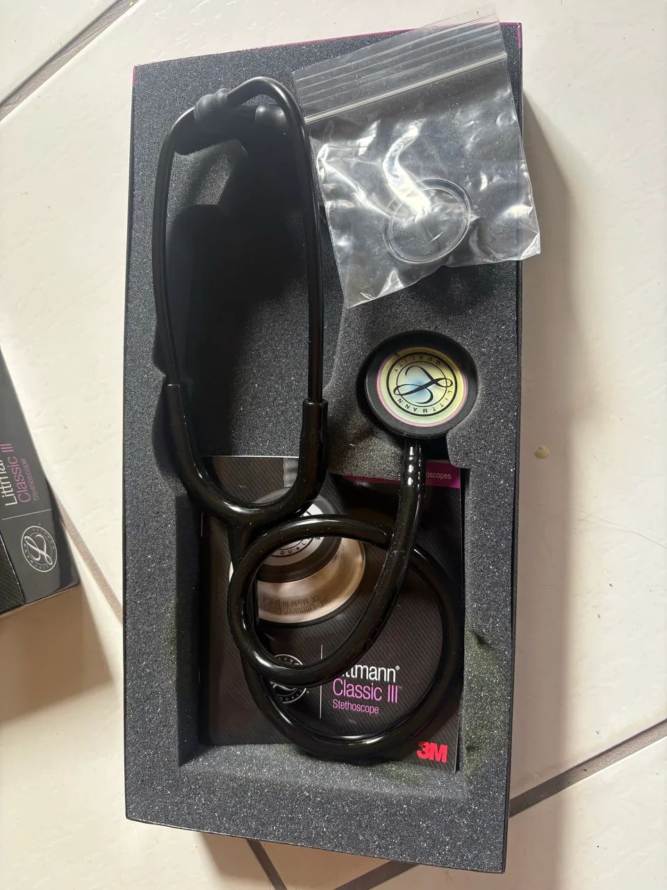 Estetoscópio 3M Littmann Classic III Black Rainbow - Foto 2