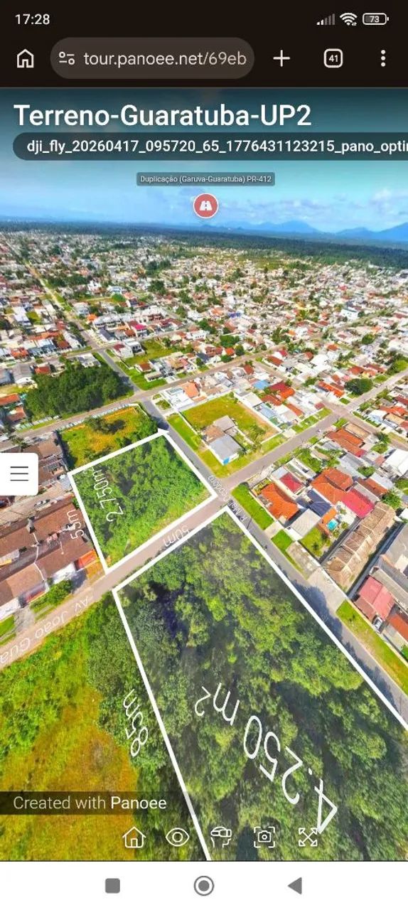 Duas áreas na beira da Baía de Guaratuba -Pr 4.200 m² e outra 2.750  m² - Foto 6
