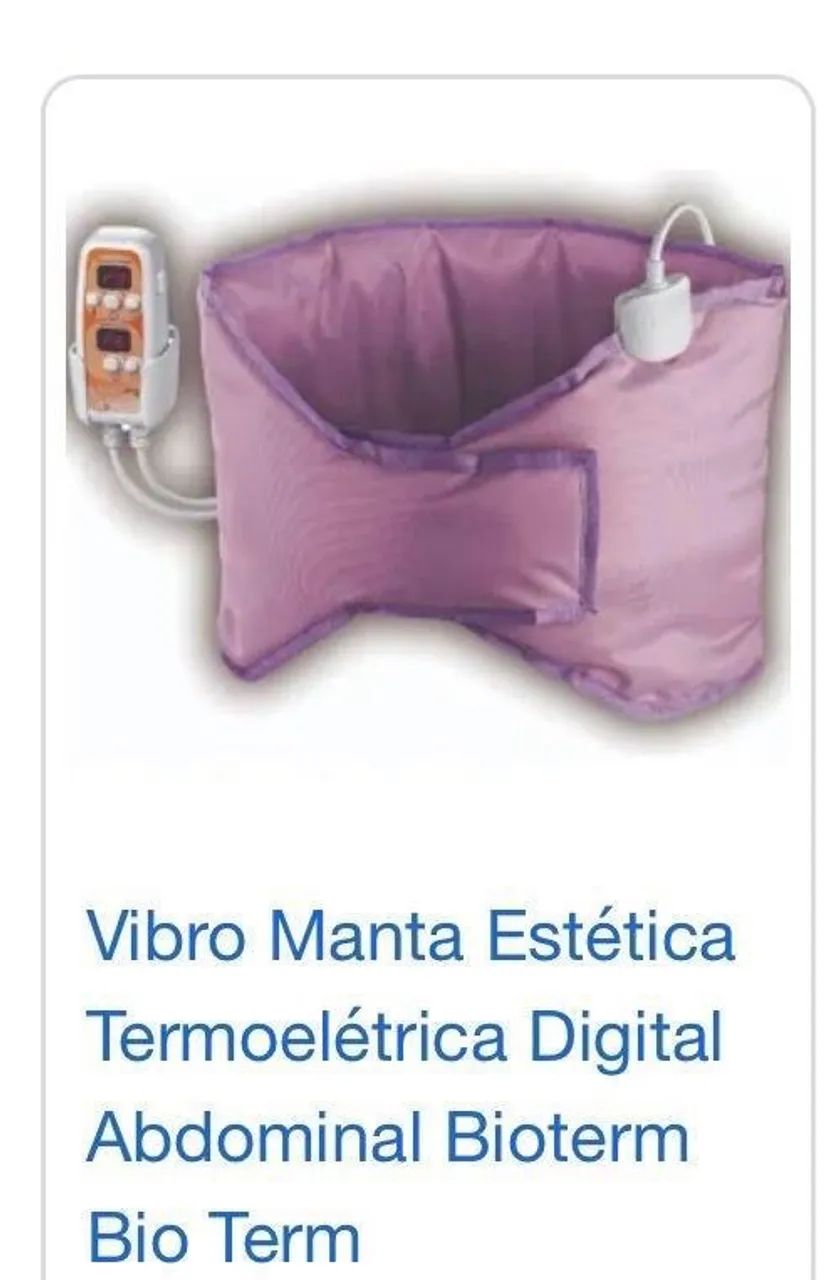 Vibro manta estética abdominal 