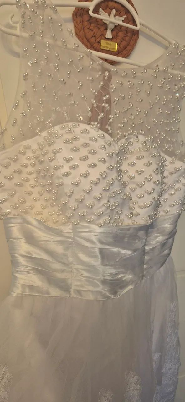 Vestido Branco Bordado - Foto 4