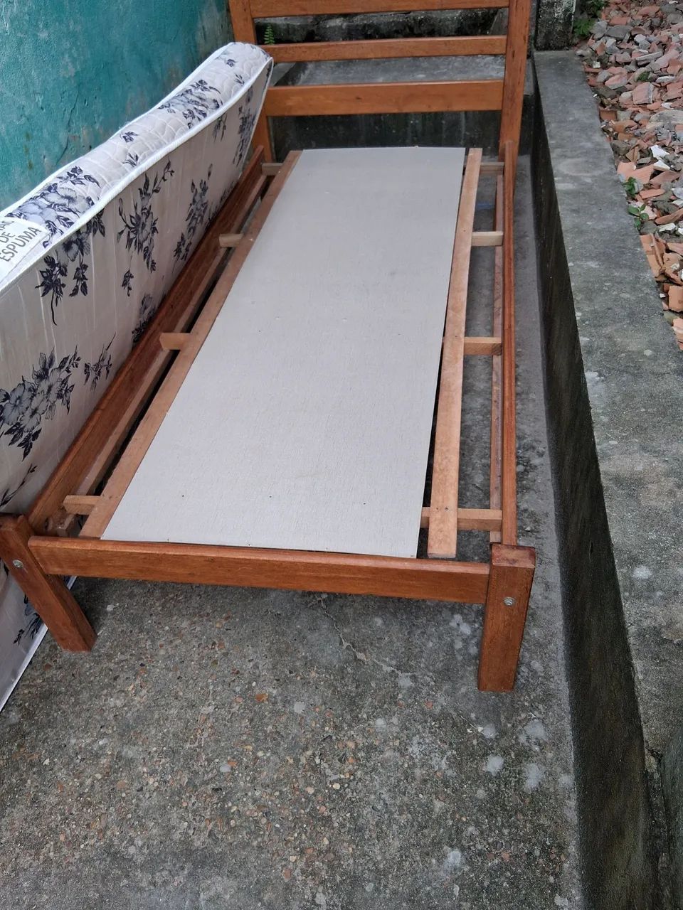 Cama solteiro madeira  - Foto 3