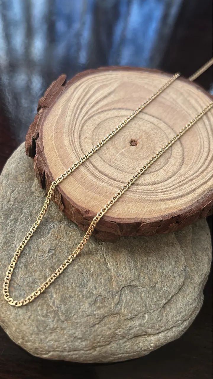 Corrente de ouro 18k 750 com 41 cm