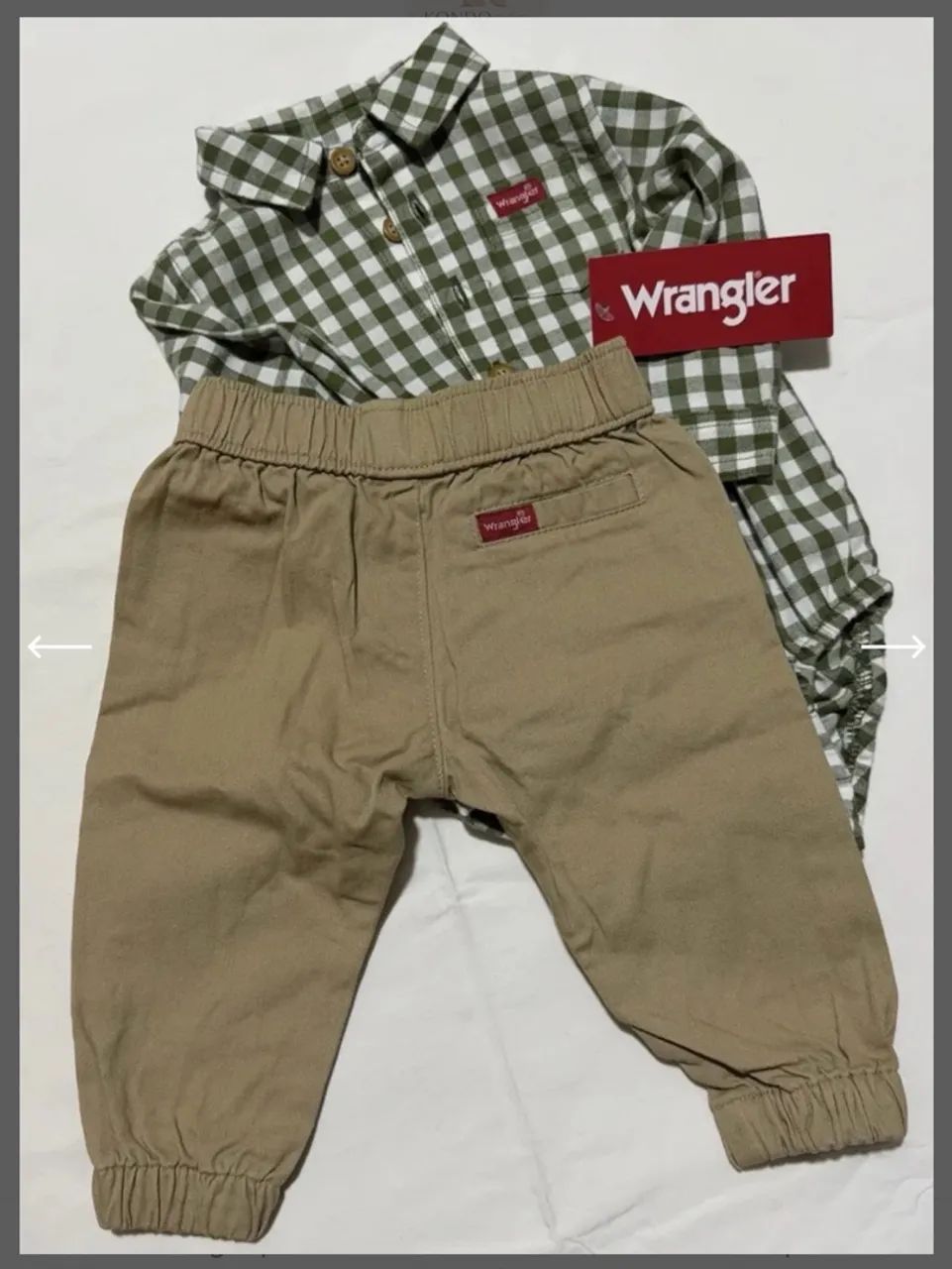 Kit Body Com Calça Para Bebês Wrangler - Foto 2