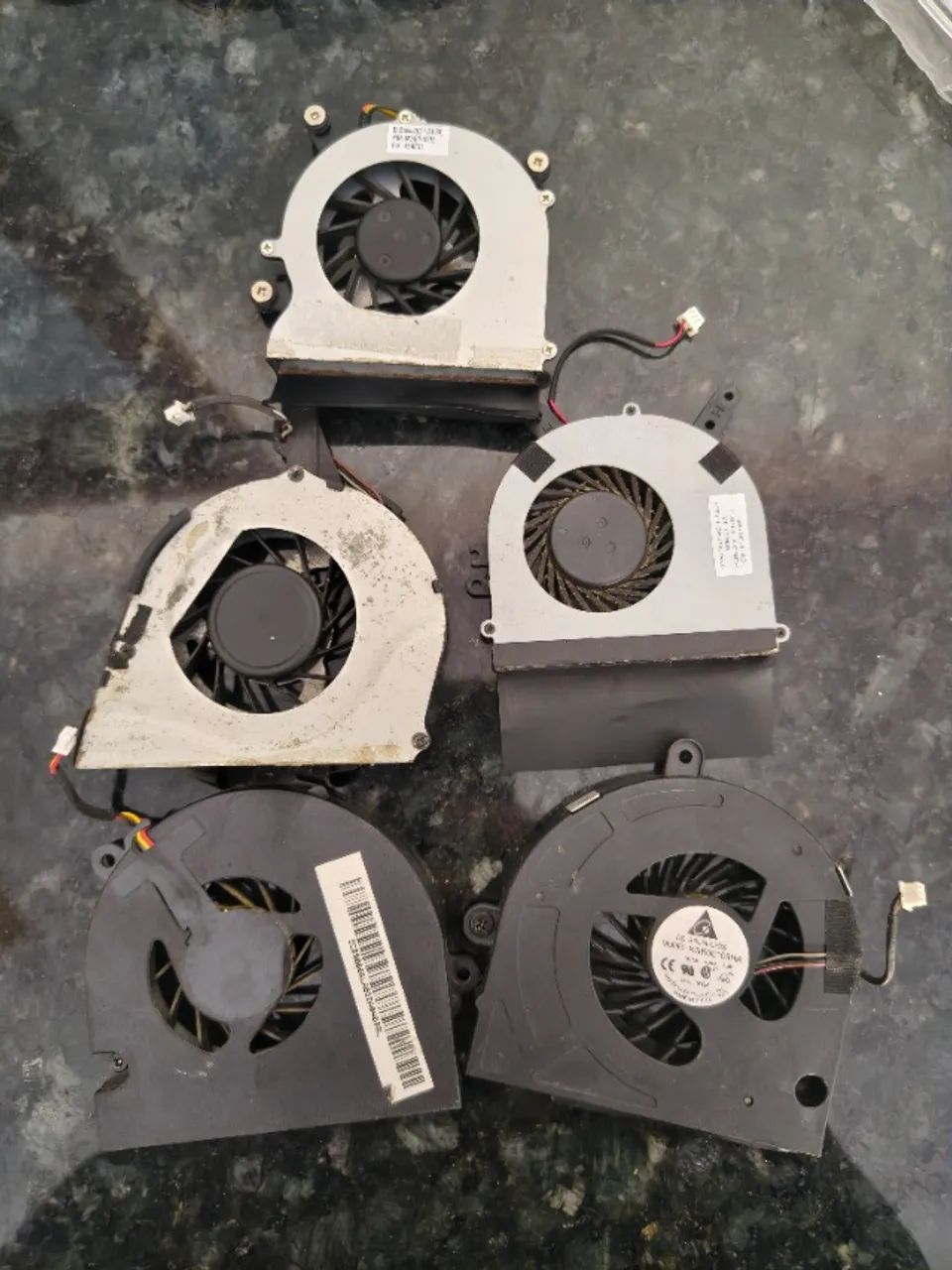 5 fans p/ processador notebook 