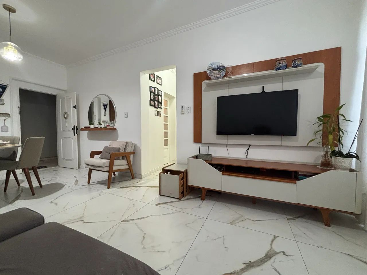 Painel de TV com Rack Eletromoveis com Led - Foto 2