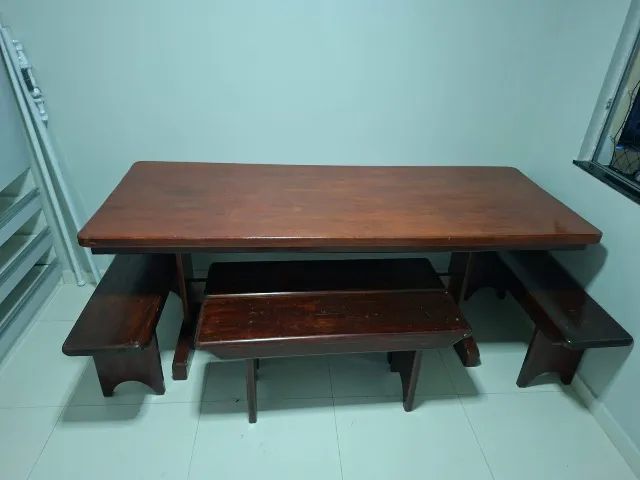 Mesa de Madeira Grande de 10 Lugares 