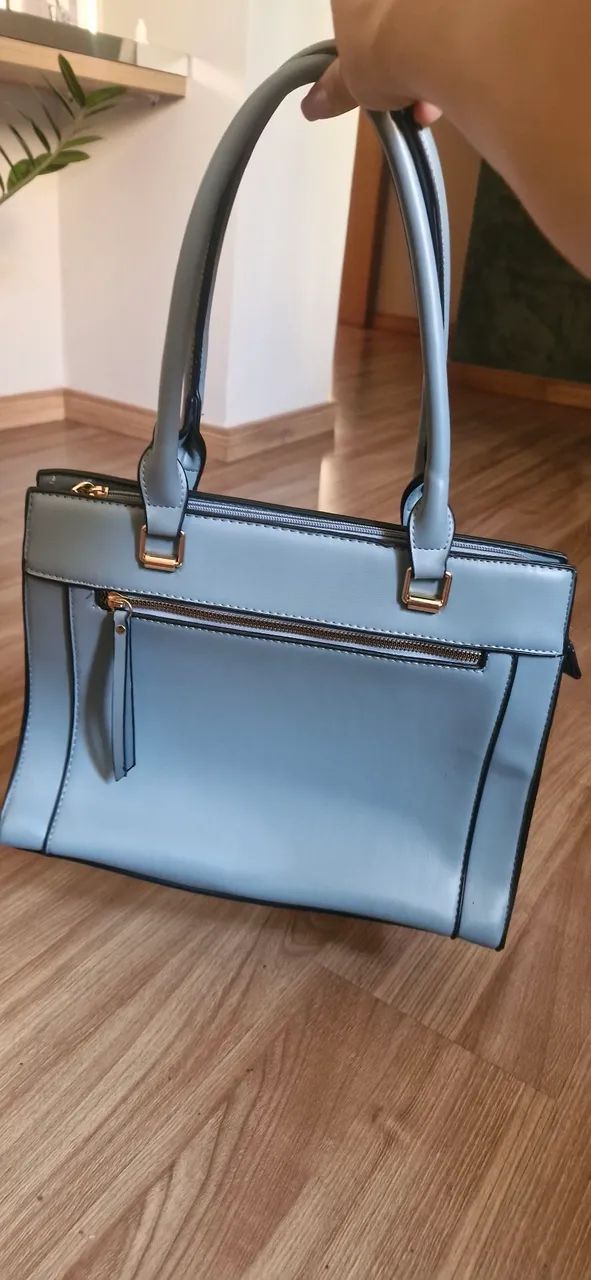 Bolsa feminina Alça Ombro e de Mão/ Azul 