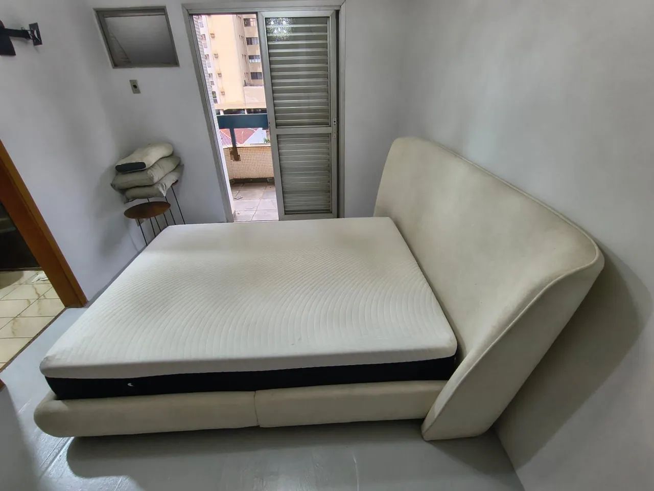 Cama casal - Tecido boucle off whitehite  - Foto 4