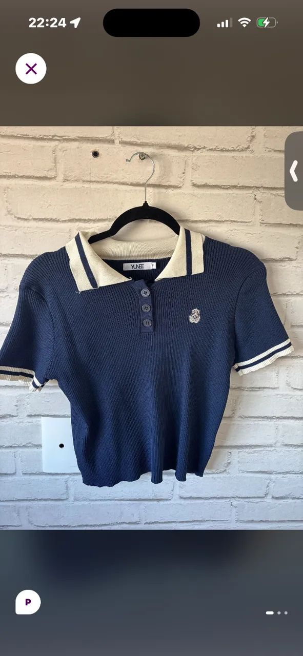 Camiseta Polo Yunee Azul Royal 