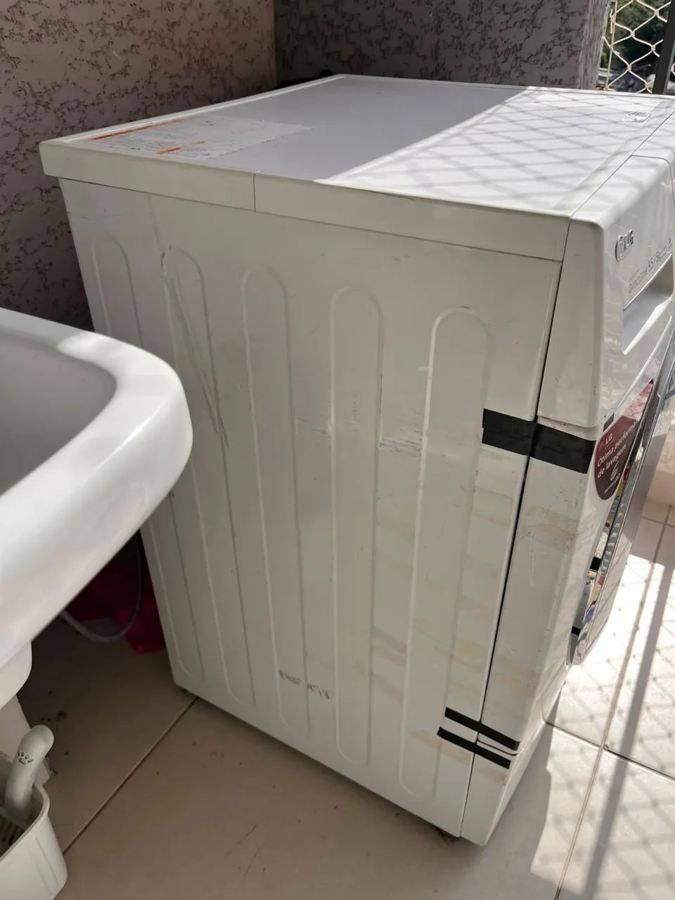 Lava e seca LG WD1485AT voltagem 127v com defeito - Foto 5
