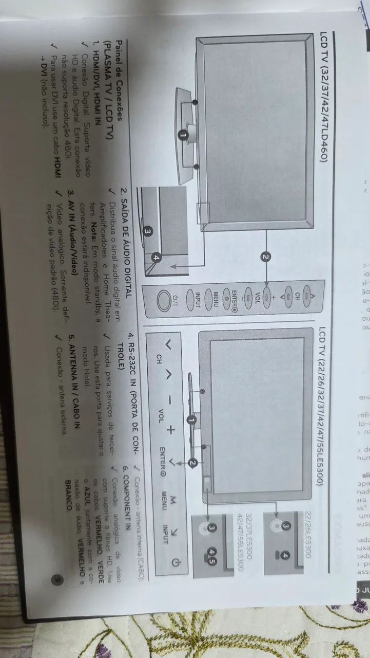 TV LG LED 47' - LD460 + Chromecast  - Foto 4