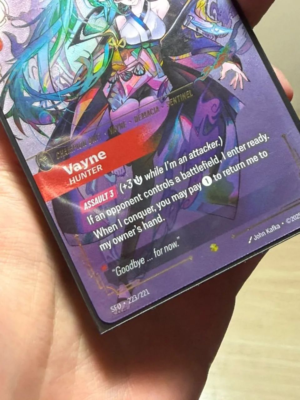 Vayne, Hunter (Overnumbered) - Spiritforged (SFD) - Foto 2