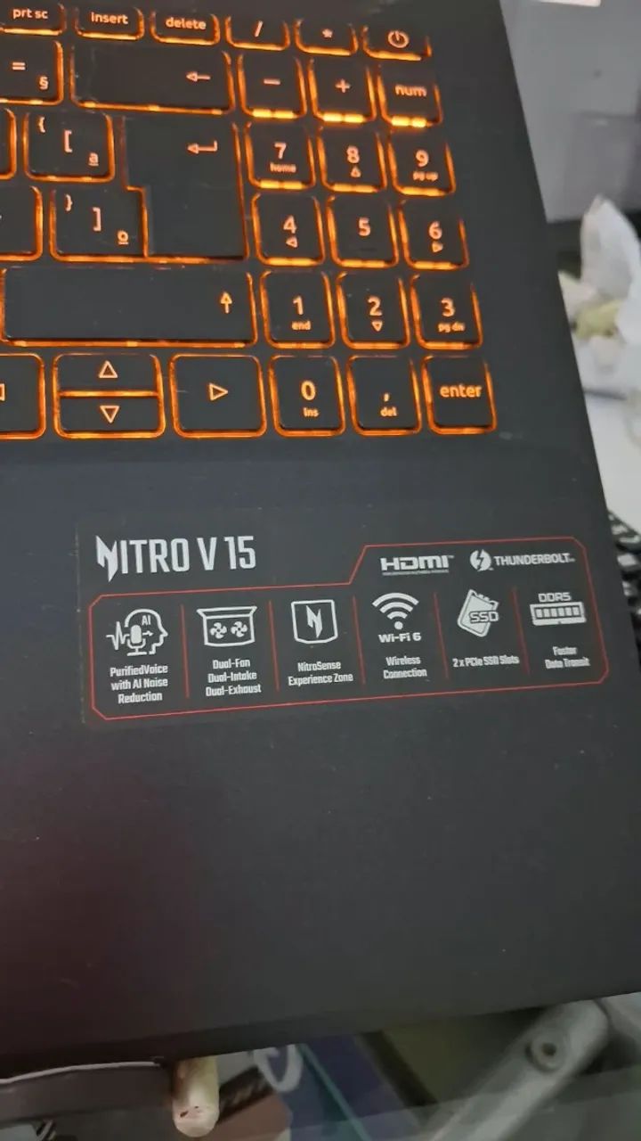 Notebook NitroV15 Intel Core I7 Geforce RTX Super novo - Foto 3