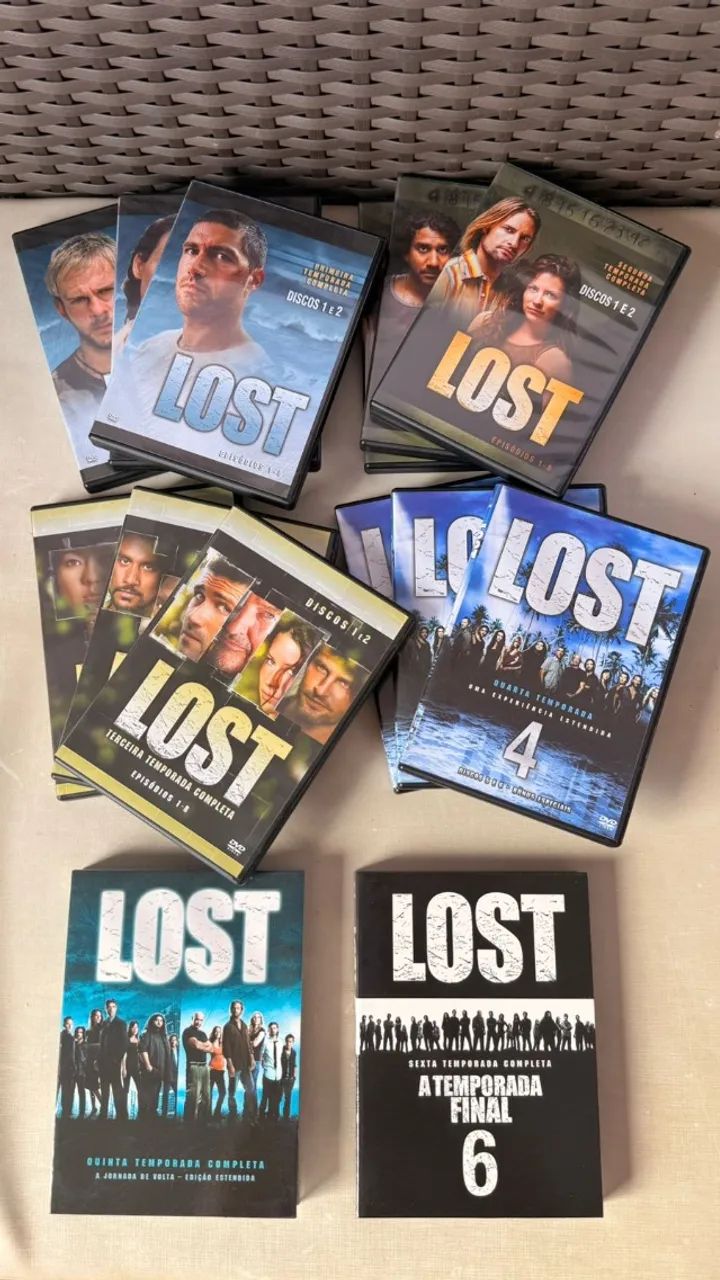 LOST COMPLETO + DE VOLTA PARA O FUTURO ORIGINAL - DVD, Blu-Ray e