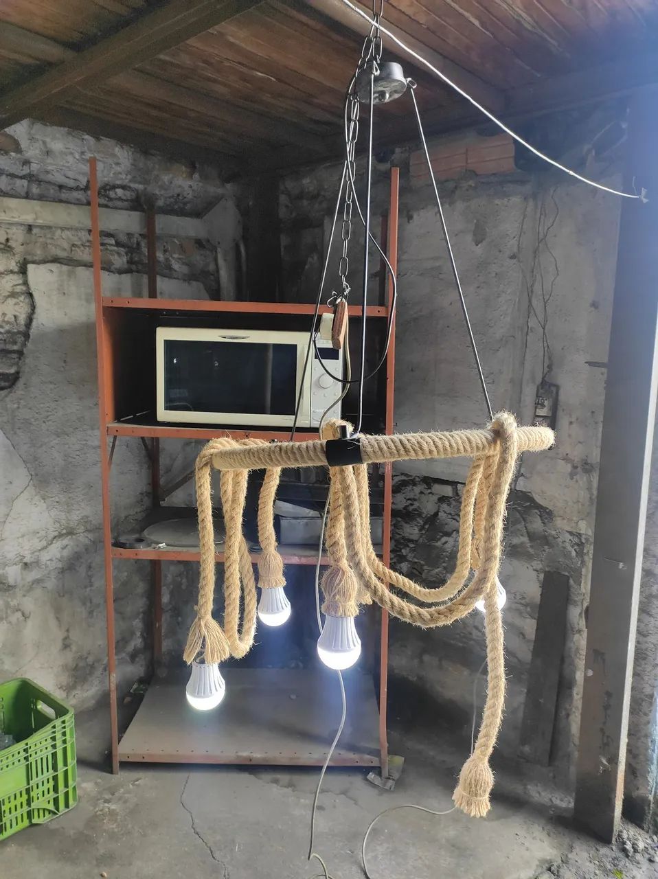 luminária de Teto em Corda  - Foto 5