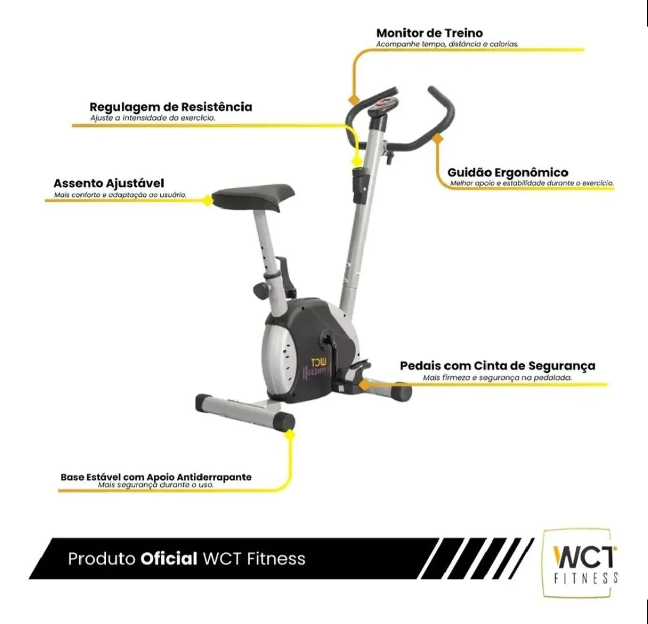 Bicicleta Ergométrica WCT Fitness - Foto 3