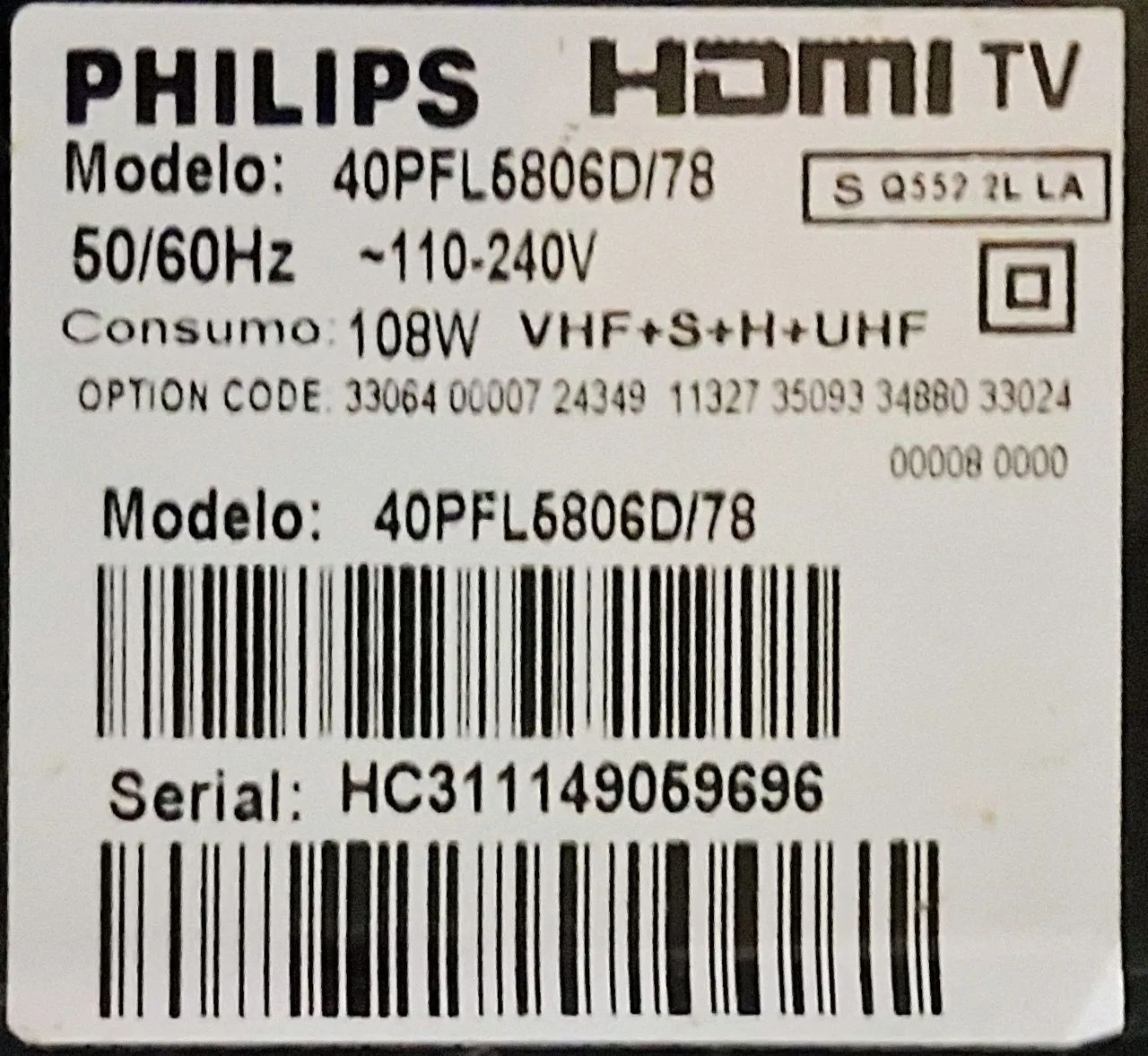 Tv Philips 40 modelo 40PFL5806D - Foto 2