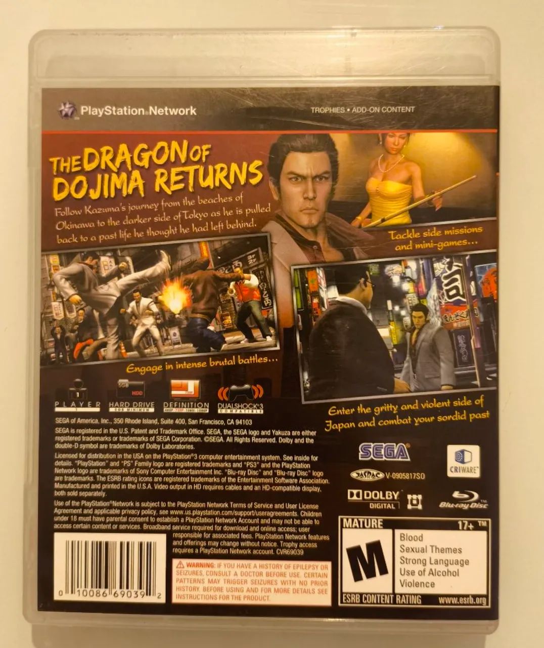 Yakuza 3 PS3 CIB - Foto 3