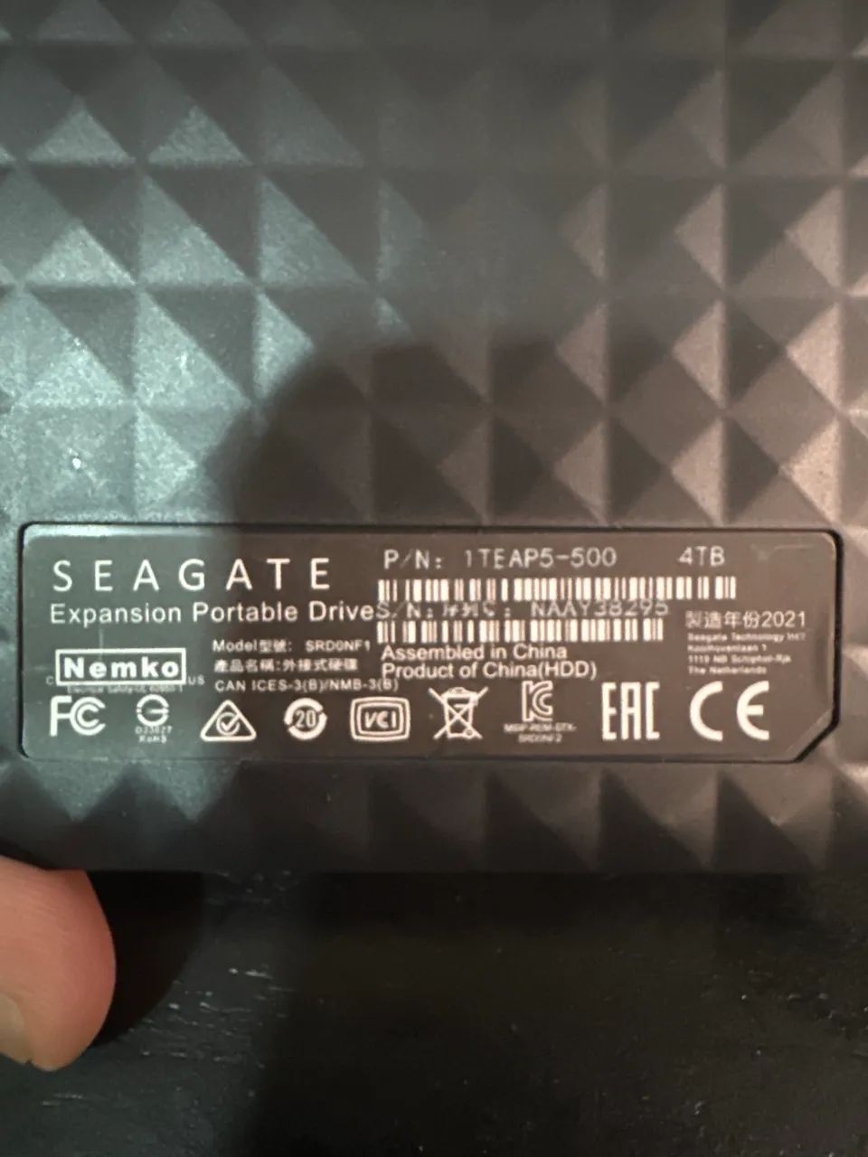 HD Externo 4TB Seagate