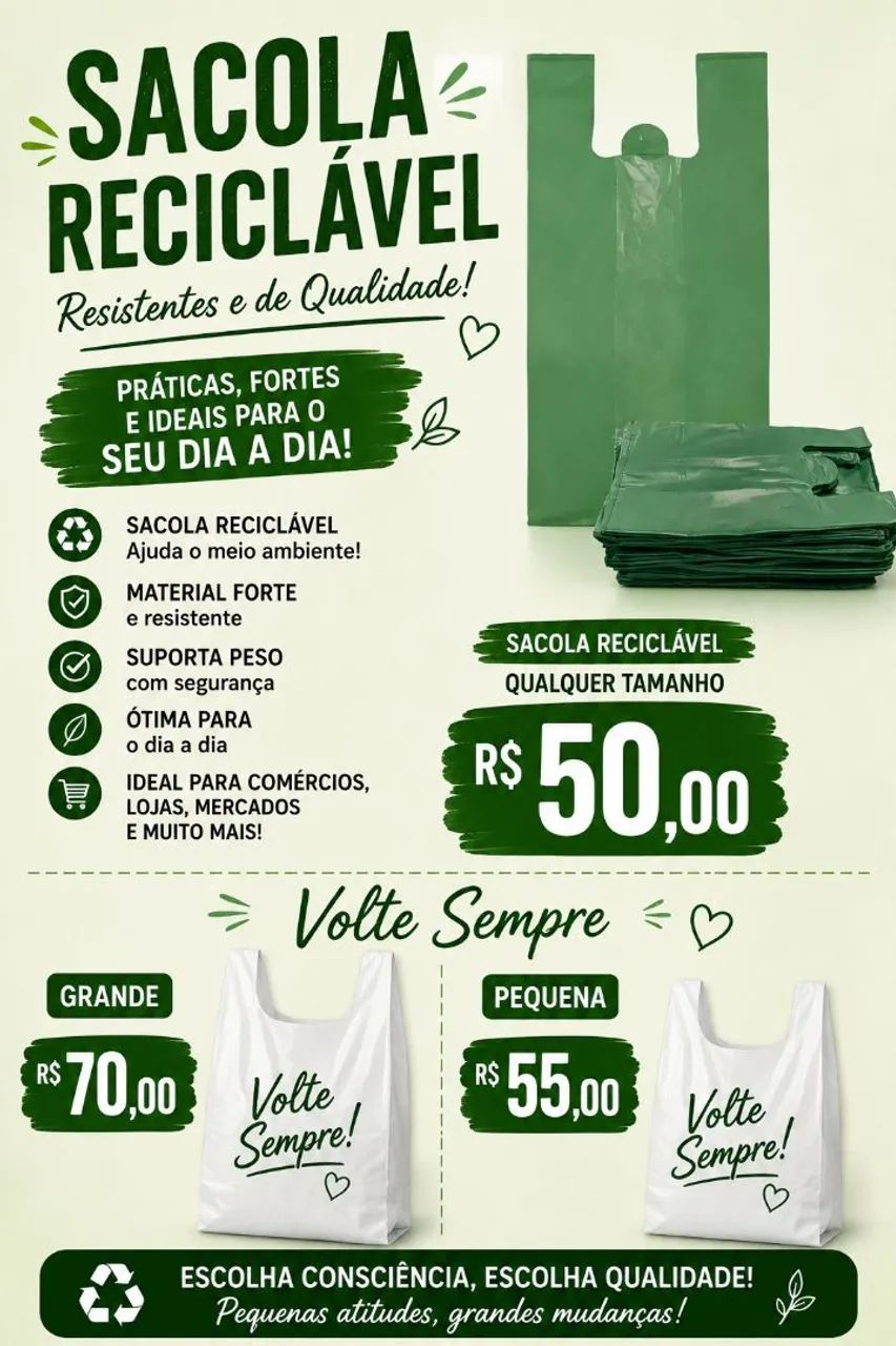 Vendo sacolas todas 4 kilos 