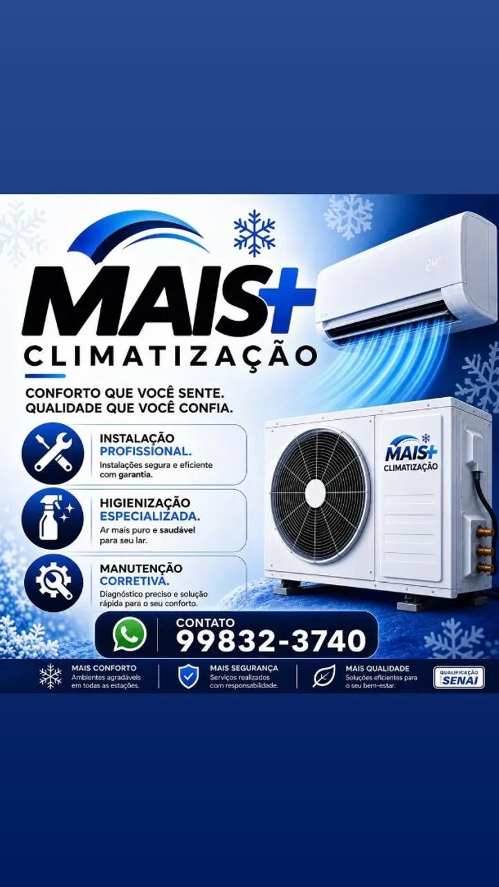 Serviços de climatização / Higienização 