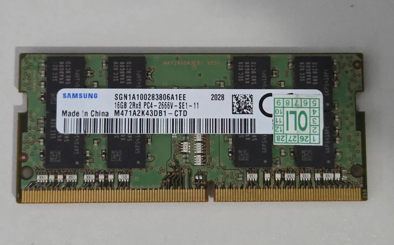 Memória RAM DDR4 16GB (Notebook)