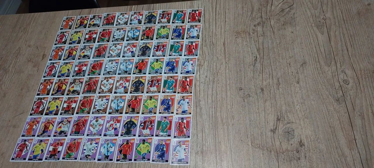 80 legends da copa 2026 kit completo originais 
