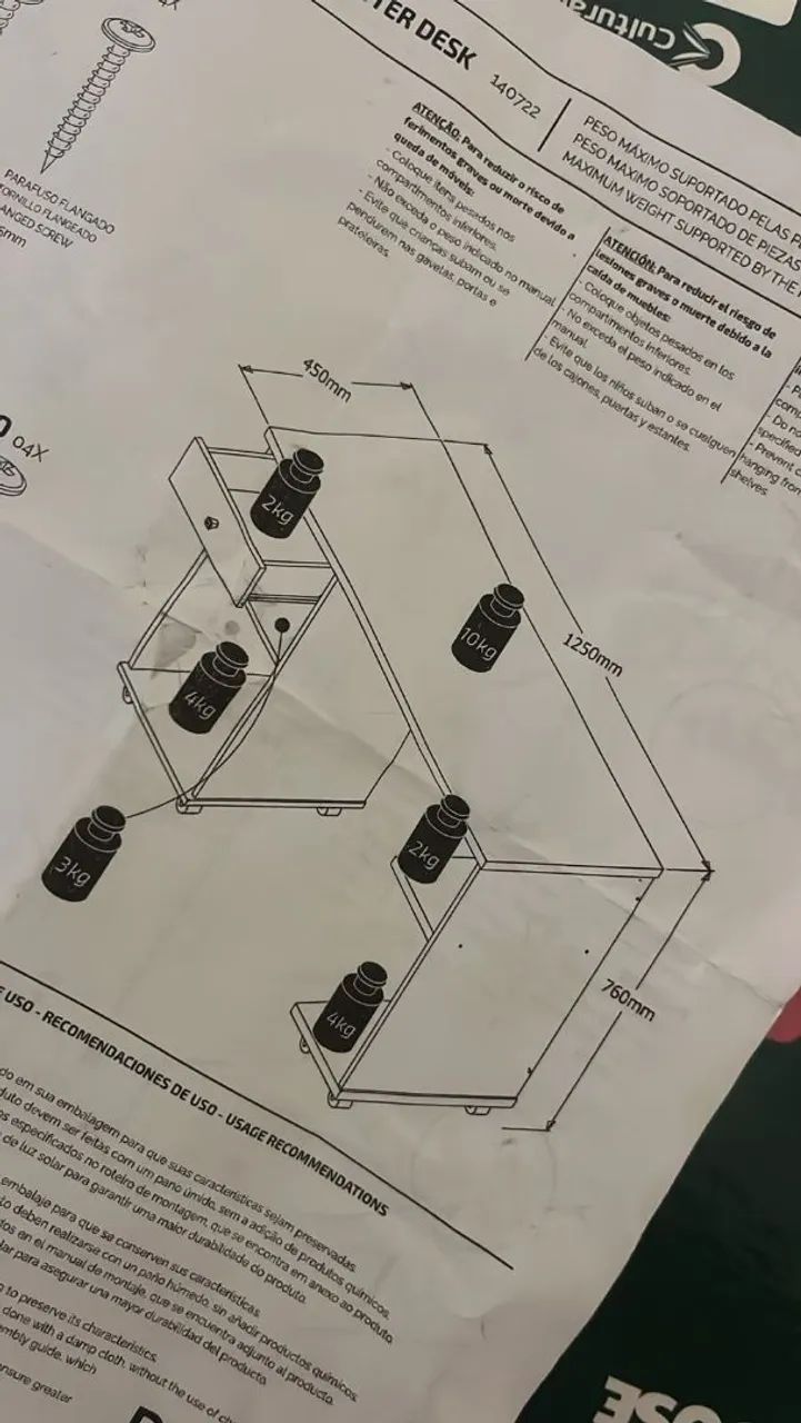 Escrivaninha para estudo - seminova - Foto 2