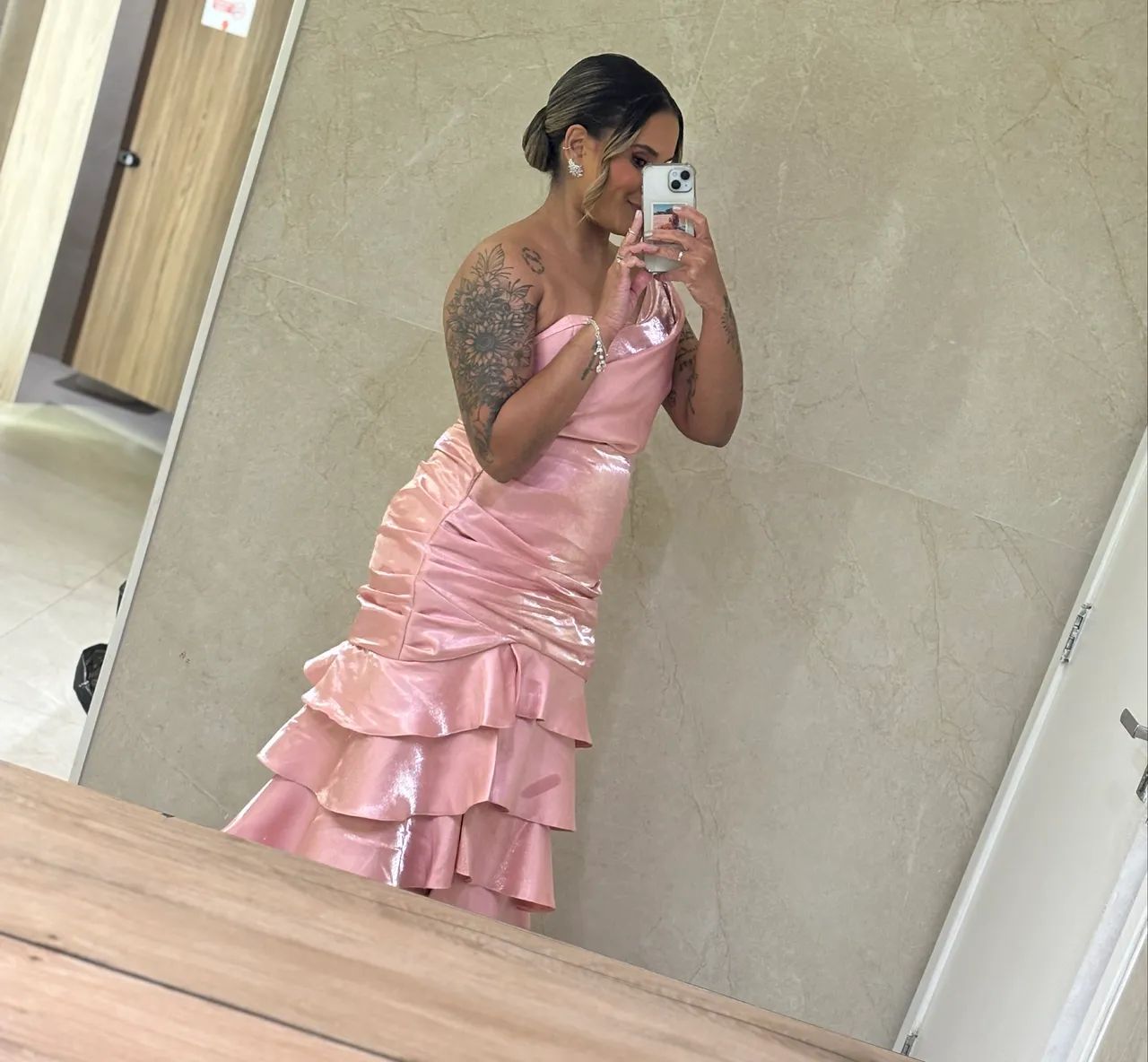 vestido de festa rosa  - Foto 3